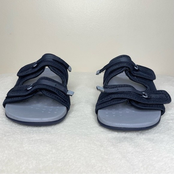 Vionic Sarah Sandals Blue Comfort Slide Slip On Hook and Loop Size 9.5 Wide - Picture 2 of 12